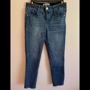 Wit & Wisdom Absolution Fray Hem Ankle Jeans size 8
